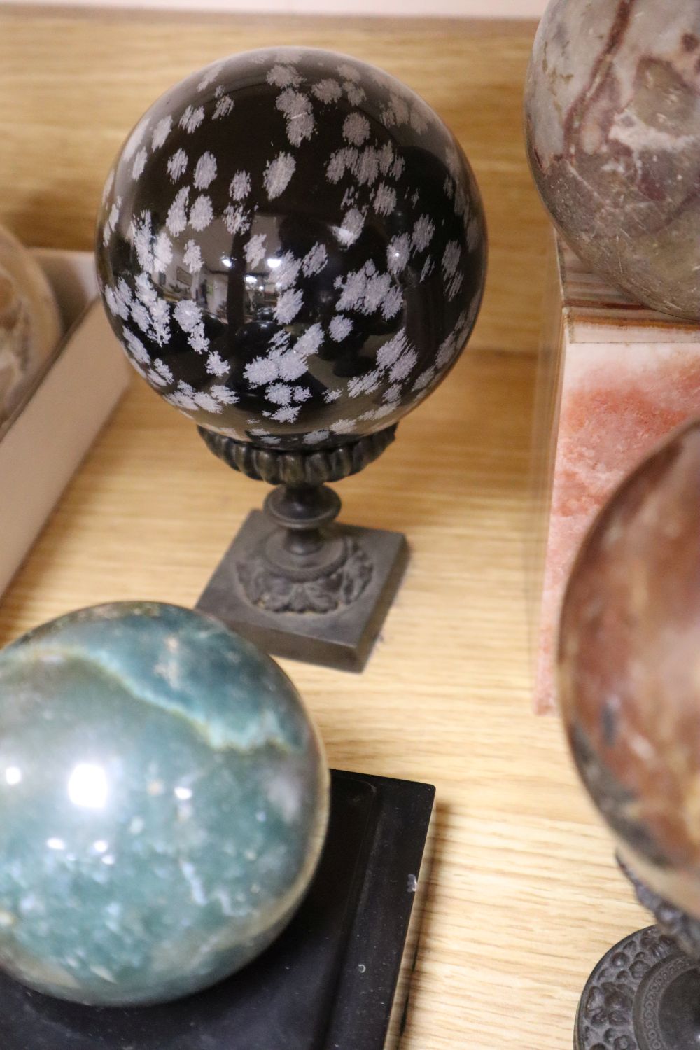 An extensive collection of specimen marbles and minerals